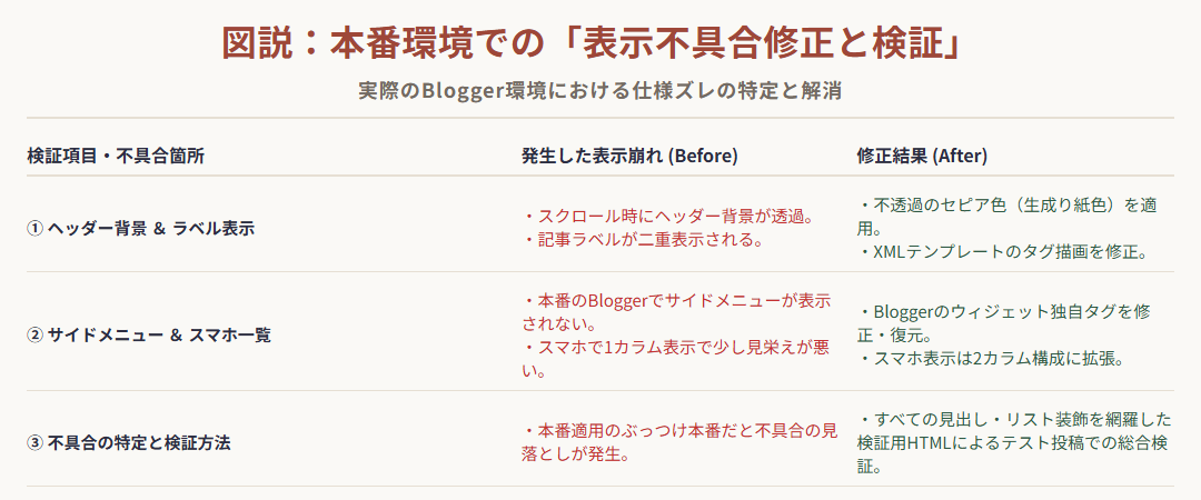 本番不具合と解決策